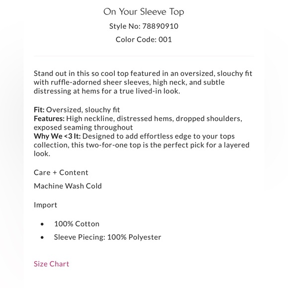 On Your Sleeve Top - Picture 4 of 5